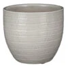 Mica Decorations Plantenpot - Terracotta - Lichtgrijs - D16/H14 Cm -Populair Tuinmeubilair 1000085620