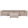 Beliani Loungeset AREZZO - Beige Polyester -Populair Tuinmeubilair 1000086353