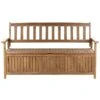Beliani Tuinbank SOVANA - Lichte Houtkleur Acaciahout -Populair Tuinmeubilair 1000086370