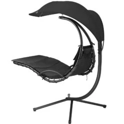 Tectake - Hangstoel Ligbed Maja - Zwart 8 Tectake - Hangstoel Ligbed Maja - Zwart -Populair Tuinmeubilair 1000086431 0102
