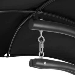 Tectake - Hangstoel Ligbed Maja - Zwart 9 Tectake - Hangstoel Ligbed Maja - Zwart -Populair Tuinmeubilair 1000086431 0103