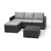 Allibert California ChaiseLongue Loungeset - 3-4 Personen - Grijs -Populair Tuinmeubilair 1000087073
