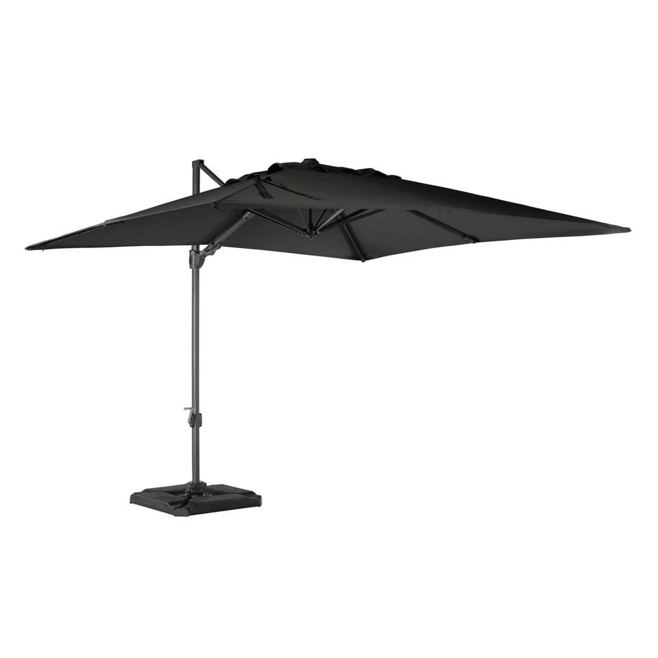 Exotan Parasol Buiten Roma - Aluminium - Antraciet - 265x300x300 3 Exotan Parasol Buiten Roma - Aluminium - Antraciet - 265x300x300