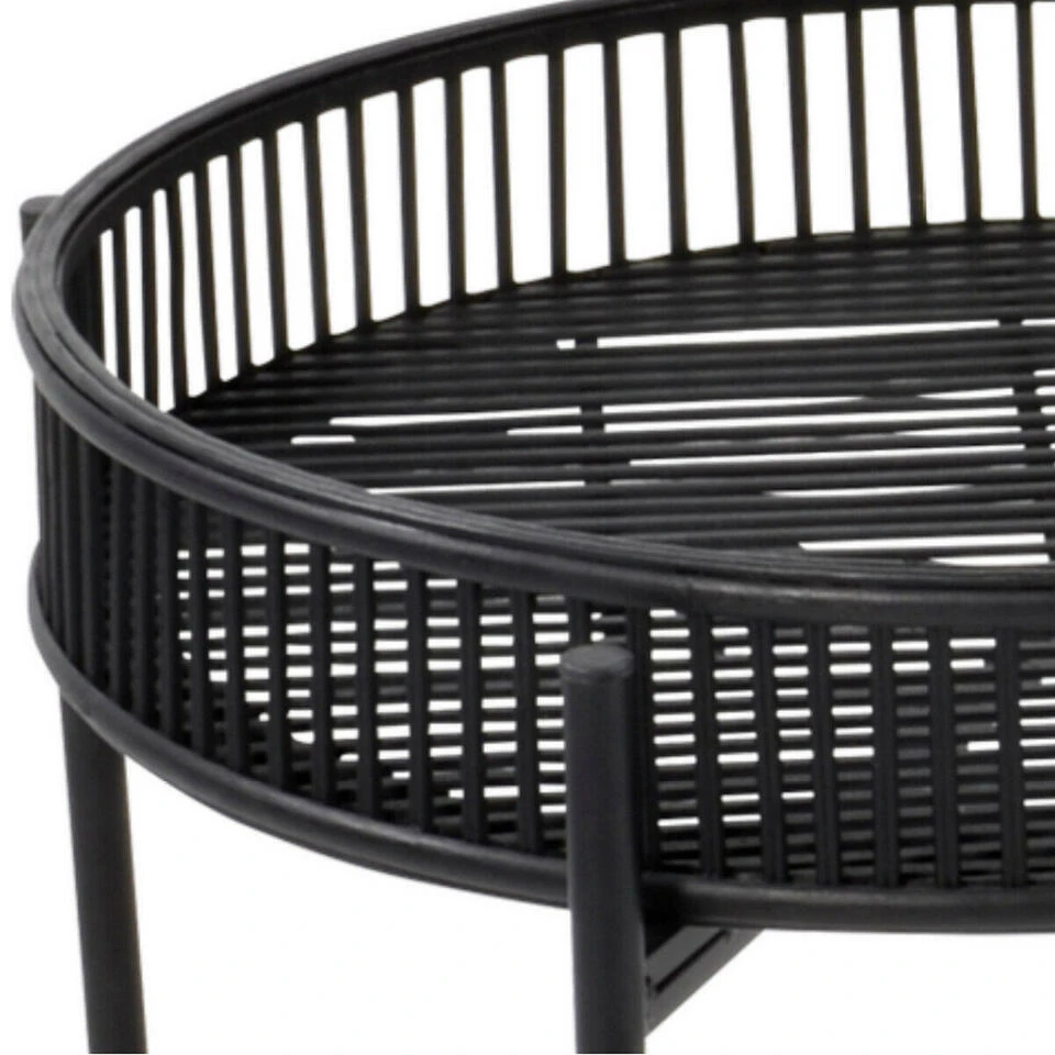 Bijzettafel Aiko Zwart - Bamboe - Zwart 6 Bijzettafel Aiko Zwart - Bamboe - Zwart - Afbeelding 4