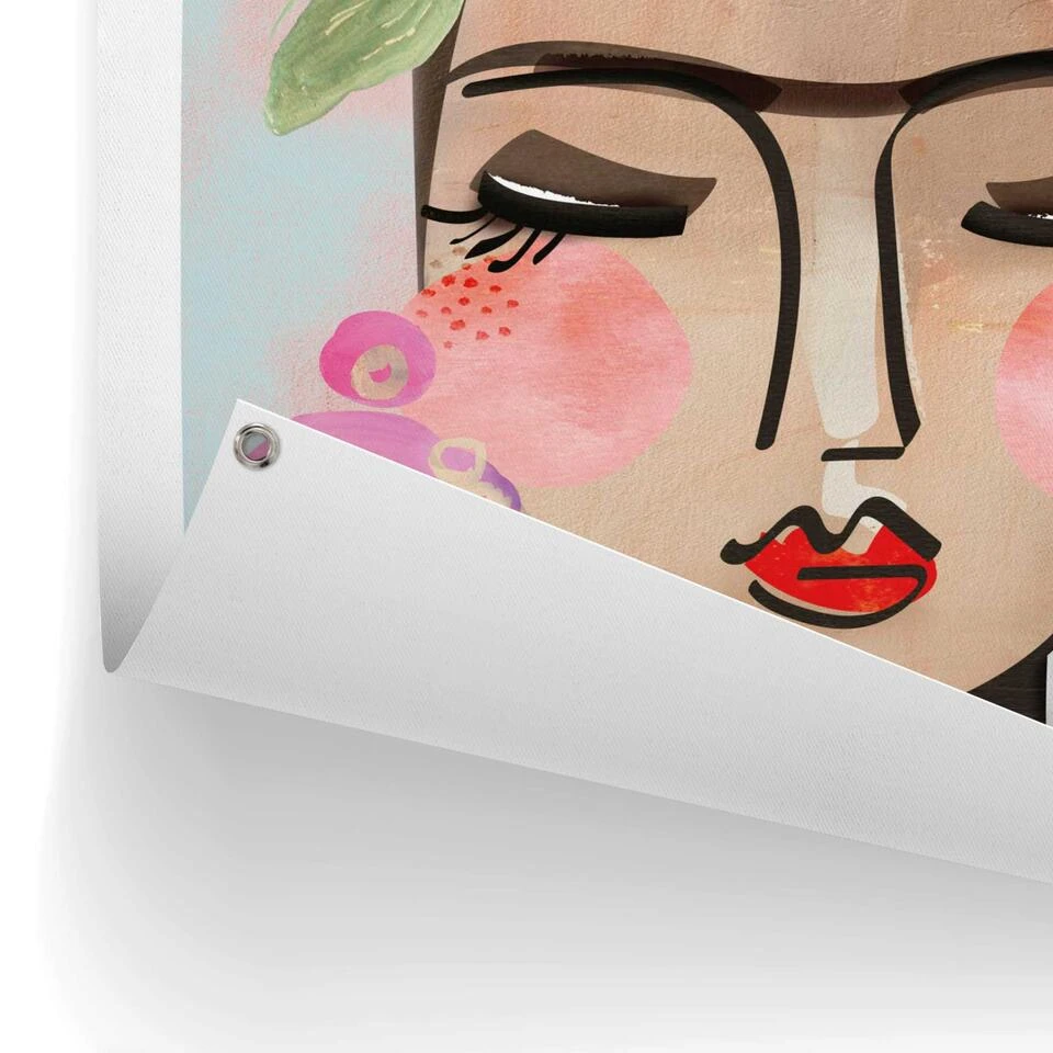 Tuinposter Happy Face 80x60 Cm Bont 5 Tuinposter Happy Face 80x60 Cm Bont - Afbeelding 3