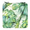 Anna's Collection Stoelkussen Monstera - Wit/groen - 40 X 40 Cm -Populair Tuinmeubilair 1000090492