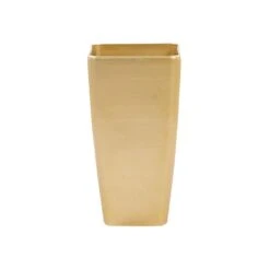 Beliani Plantenbak Voor Buiten MODI - Goud Stenenmix -Populair Tuinmeubilair 1000095547 0103