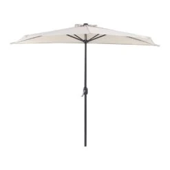 Beliani Halfronde Parasol GALATI - Beige Polyester