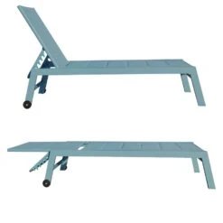 Happy Garden Zonnebedden BARBADOS - Blauw - Aluminium 7 Happy Garden Zonnebedden BARBADOS - Blauw - Aluminium -Populair Tuinmeubilair 1000096705 0102