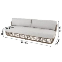 4SO Lugano Loungebank - Pure -Populair Tuinmeubilair 1000098532 0101