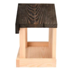 Merkloos Vogelvoederplek - Hout - 23 Cm - Voederhuisje -Populair Tuinmeubilair 1000099438 0101