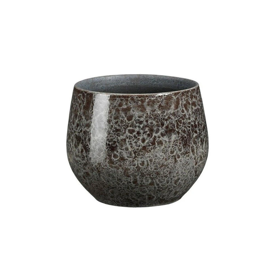 Mica Decorations Plantenpot - Antraciet - D16 X H13 Cm - Binnen 3 Mica Decorations Plantenpot - Antraciet - D16 X H13 Cm - Binnen