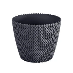 Prosperplast Bloempot Splofy - Antraciet - Voor Buiten - 26 Cm