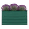 VidaXL Plantenbak Verhoogd 100x100x45 Cm Gegalvaniseerd Staal Groen