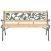 VidaXL Houten Tuinbank Met Rozenmotief Bank Terrasbank Buitenbank Bankje 1 VidaXL Houten Tuinbank Met Rozenmotief Bank Terrasbank Buitenbank Bankje -Populair Tuinmeubilair 1351543045