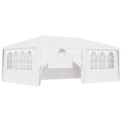 VidaXL Partytent Met Zijwanden Professioneel 90 G/m² 4x6 M Wit