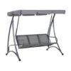 Beliani Schommelbank BOGART - Grijs Polyester -Populair Tuinmeubilair 1480286962