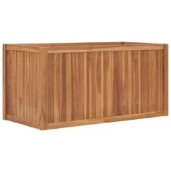 VidaXL Plantenbak Verhoogd 100x50x50 Cm Massief Teakhout