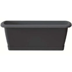 Prosperplast Plantenbak Respana - Antraciet - Met Onderzetter - 39 Cm