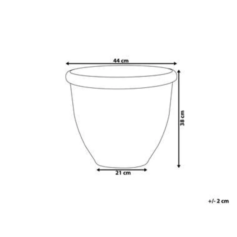 Beliani Plantenbak Voor Buiten TESALIA - Bruin Stenenmix, Polyresin 6 Beliani Plantenbak Voor Buiten TESALIA - Bruin Stenenmix, Polyresin - Afbeelding 4