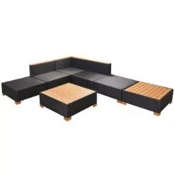 VidaXL 7-delige Loungeset Met Kussens Poly Rattan Zwart 8 VidaXL 7-delige Loungeset Met Kussens Poly Rattan Zwart -Populair Tuinmeubilair 15a7dc0cd76049749ebf56683ef50196