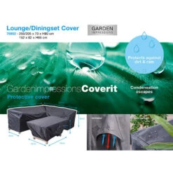 Garden Impressions Lounge Dining Hoes 255/205x73xH80 En 152x82xH65 Cm -Populair Tuinmeubilair 1731150976 0101