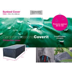 Garden Impressions Ligbed Hoes 210x76xH40 Cm -Populair Tuinmeubilair 1815325781 0101