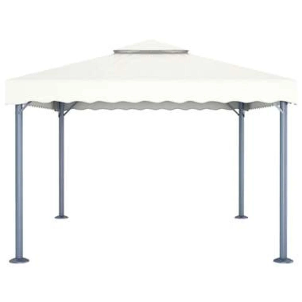 VidaXL Prieel 400x300 Cm Aluminium Crème 5 VidaXL Prieel 400x300 Cm Aluminium Crème - Afbeelding 3