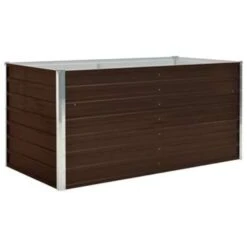 VidaXL Plantenbak Verhoogd 160x80x77 Cm Gegalvaniseerd Staal Bruin 8 VidaXL Plantenbak Verhoogd 160x80x77 Cm Gegalvaniseerd Staal Bruin -Populair Tuinmeubilair 18e0f4a5f5a24ffb8ed87d1217748b23