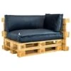 2L Home & Garden Palletkussen Velvet Donkerblauw - 60 X 40cm -Populair Tuinmeubilair 1965318763