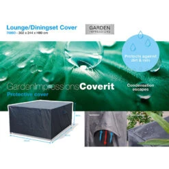 Garden Impressions Lounge Dining Hoes 302x244xH80 Cm -Populair Tuinmeubilair 1969458747 0101