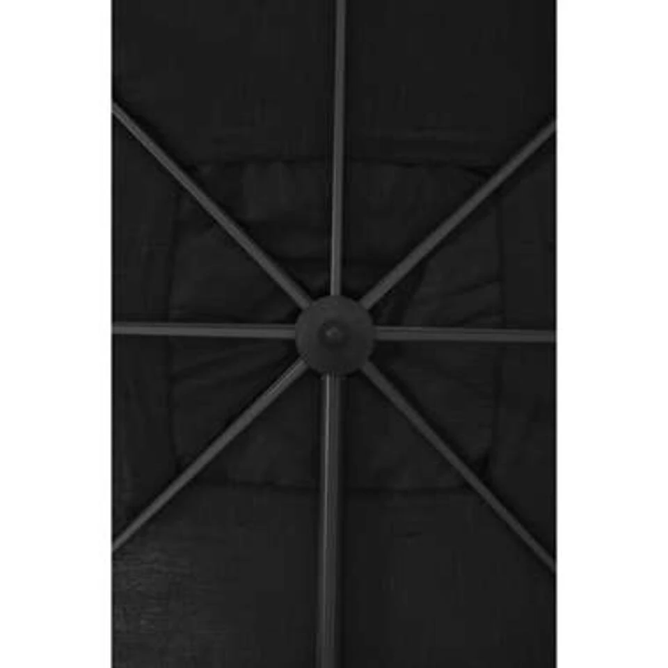 Garden Impressions Hawaii Big Pole Parasol 350x350 - D. Grijs - Zwart 4 Garden Impressions Hawaii Big Pole Parasol 350x350 - D. Grijs - Zwart - Afbeelding 2