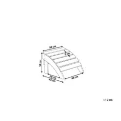 Beliani Voetenbankje ADIRONDACK - Lichte Houtkleur Kunsthout -Populair Tuinmeubilair 1cb65d89849d4e14a3c2ea8858ffd361 3