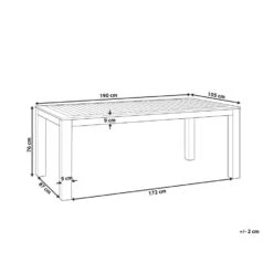 Beliani Eettafel MONSANO - Lichte Houtkleur Eucalyptushout 8 Beliani Eettafel MONSANO - Lichte Houtkleur Eucalyptushout -Populair Tuinmeubilair 20bb13128ce947cbbfaf6e8e83460a48