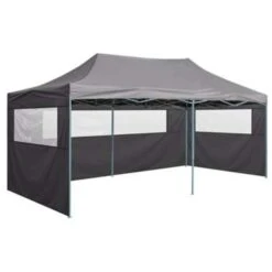 VidaXL Partytent Met 4 Zijwanden Inklapbaar 3x6 M Staal Antraciet 8 VidaXL Partytent Met 4 Zijwanden Inklapbaar 3x6 M Staal Antraciet -Populair Tuinmeubilair 25438d914ffa4a27a2c837746a2816c7