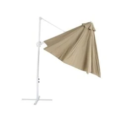 Beliani Cantilever Parasol SAVONA II - Beige Polyester -Populair Tuinmeubilair 2b58608a588249ec969d675177a55ae2