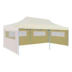 VidaXL Partytent Pop-up Inklapbaar 3x6 M Crème -Populair Tuinmeubilair 2f8dcf37beb945b1ae809a3378990b4f