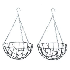 Nature Hanging Basket - Metaaldraad - Donkergroen - 16 X 30 X 30 Cm -Populair Tuinmeubilair 30e0322e15b045d2aab896ff42a8e09f 2