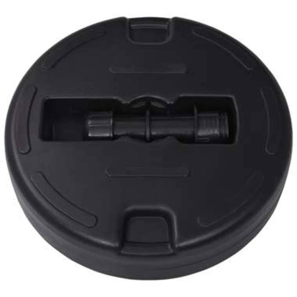 VidaXL Parasolvoet Gevuld Met Zand/water 24 L Zwart 5 VidaXL Parasolvoet Gevuld Met Zand/water 24 L Zwart - Afbeelding 3