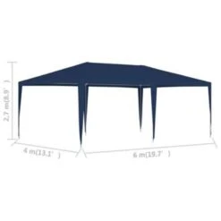 VidaXL Partytent 4x6 M Blauw -Populair Tuinmeubilair 4bd767fdf3bb48eda751030db43a2d5d