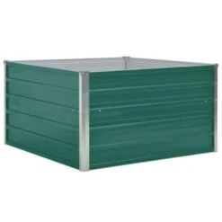 VidaXL Plantenbak Verhoogd 100x100x45 Cm Gegalvaniseerd Staal Groen 8 VidaXL Plantenbak Verhoogd 100x100x45 Cm Gegalvaniseerd Staal Groen -Populair Tuinmeubilair 4f22675369f4444fb70dc89d61890fd6