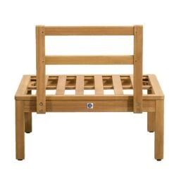 Middenfauteuil Orleans - Eucalyptushout - 78x72x65 Cm -Populair Tuinmeubilair 50103018 0900