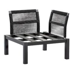 Le Sud Loungestoel Hoekelement Ardeche - Grijs - 78x78x66 Cm -Populair Tuinmeubilair 50105280 0304