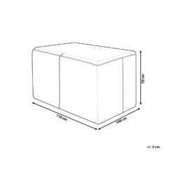 Beliani Meubelhoes CHUVA - Grijs Pvc 7 Beliani Meubelhoes CHUVA - Grijs Pvc -Populair Tuinmeubilair 569827d8384745f7bf4f10df37e239d6