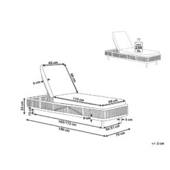 Beliani Tuinligstoel OSINI - Grijs Pe Rotan 8 Beliani Tuinligstoel OSINI - Grijs Pe Rotan -Populair Tuinmeubilair 59b193ba3436436d8a7102588cbe632c