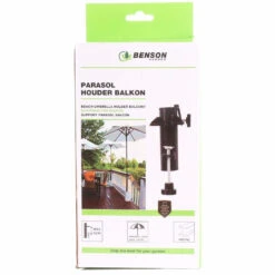 Benson Parasolvoet - Voor Balkon - Zwart - Metaal - 15,5 Cm -Populair Tuinmeubilair 6481b66e68b643bb9c562bbbd4dc3f72