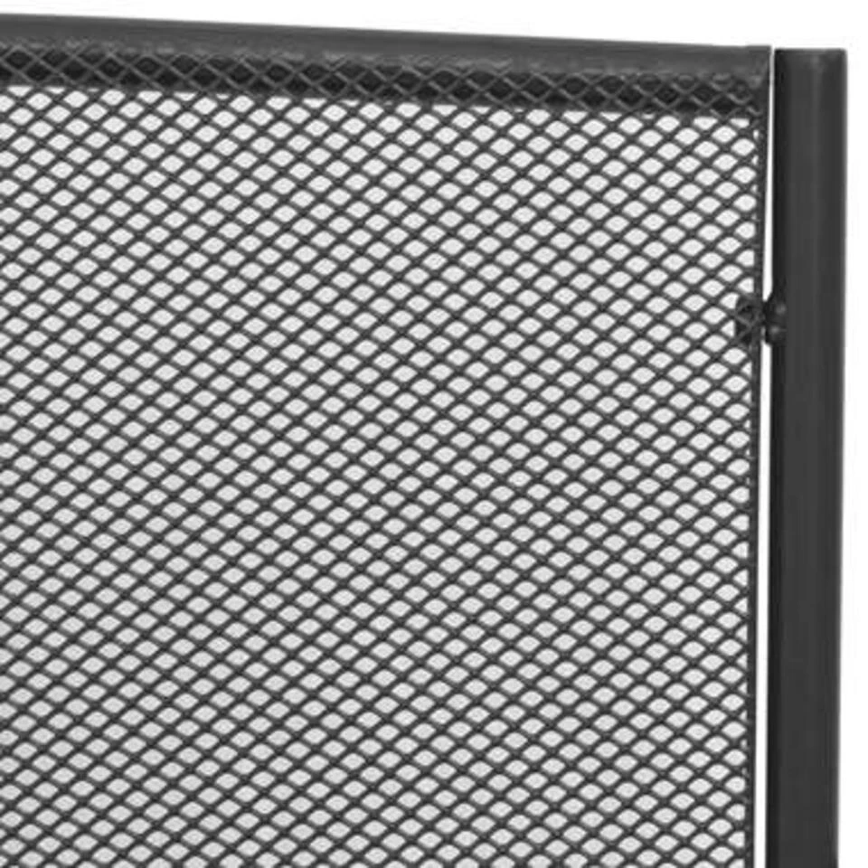 VidaXL Tuinbank 108 Cm Staal En Mesh Antraciet 6 VidaXL Tuinbank 108 Cm Staal En Mesh Antraciet - Afbeelding 4