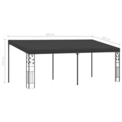 VidaXL Wandprieel 6x3x2,5 M Antraciet -Populair Tuinmeubilair 756196d2a6e840d0be61632935e47a3f