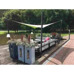 Nesling Coolfit Schaduwdoek 5x5x5 Meter - Gebroken Wit -Populair Tuinmeubilair 81003819 0101