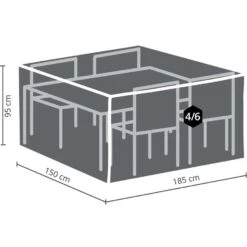 Outdoor Covers Premium Hoes - Tuinset M 5 Outdoor Covers Premium Hoes - Tuinset M -Populair Tuinmeubilair 81005648 9000